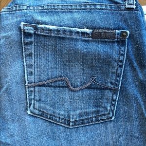 Size 29 7 For All Mankind fit and flare jeans.
